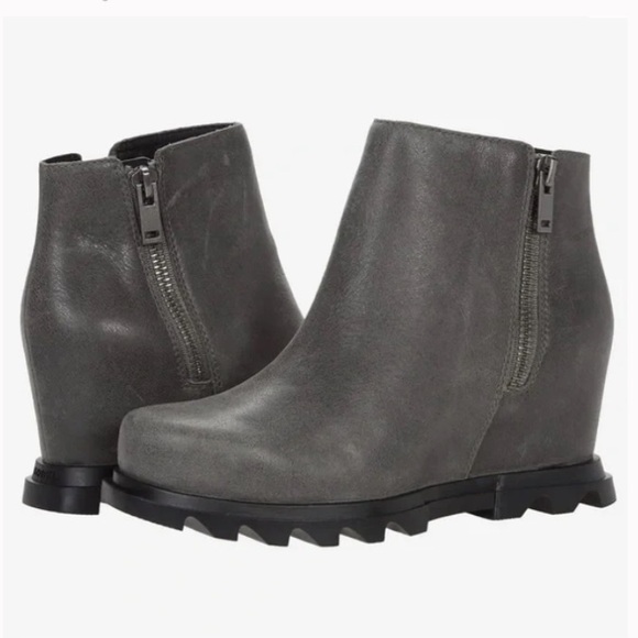 NWB Sorel Women’s Joan Of Arctic Quarry Wedge lll Zip Boot Size 7. - Picture 2 of 11